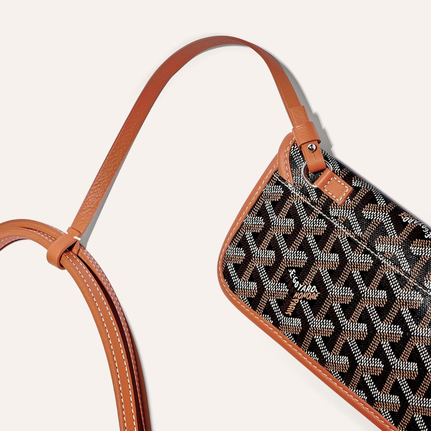 Goyard Saint Louis PM Tote Bag Black and Brown - Image 5